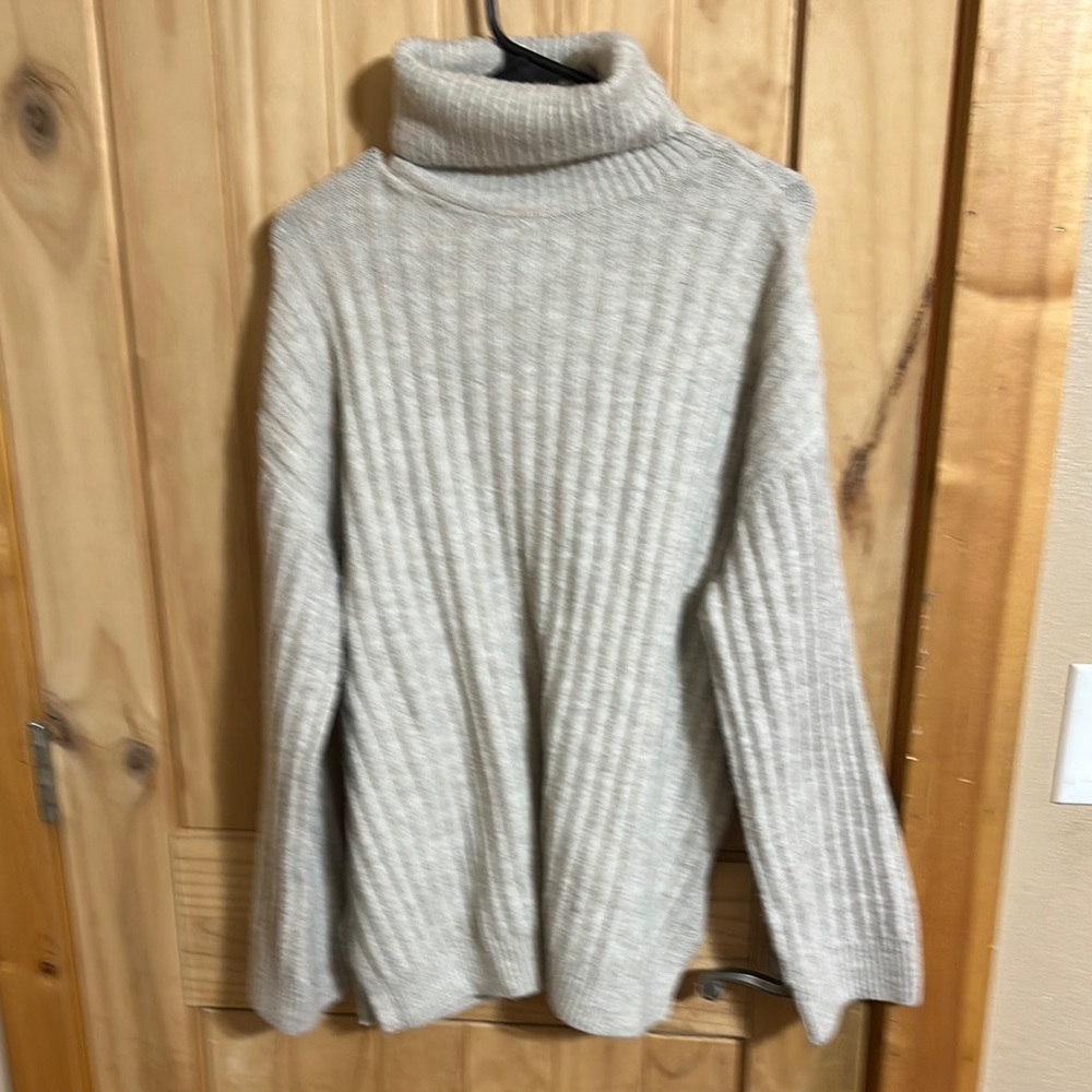 H&M Rib-knit Turtleneck Sweater.
